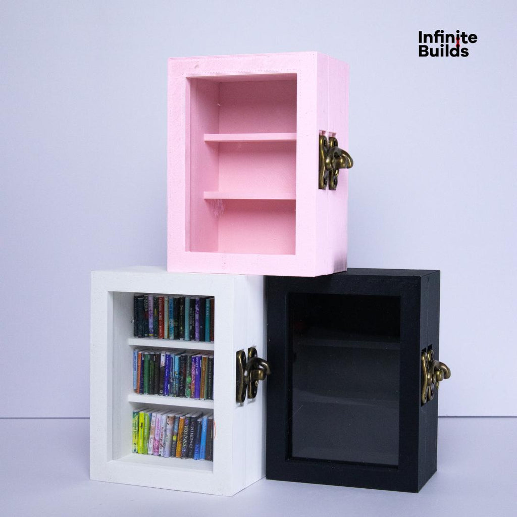 Miniature Anxiety Bookshelf: 3D Printed Dollhouse Bookcase