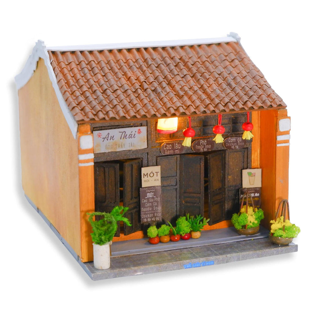 Hoi An Tea Shop DIY Dollhouse Kit: Vietnamese Miniature House