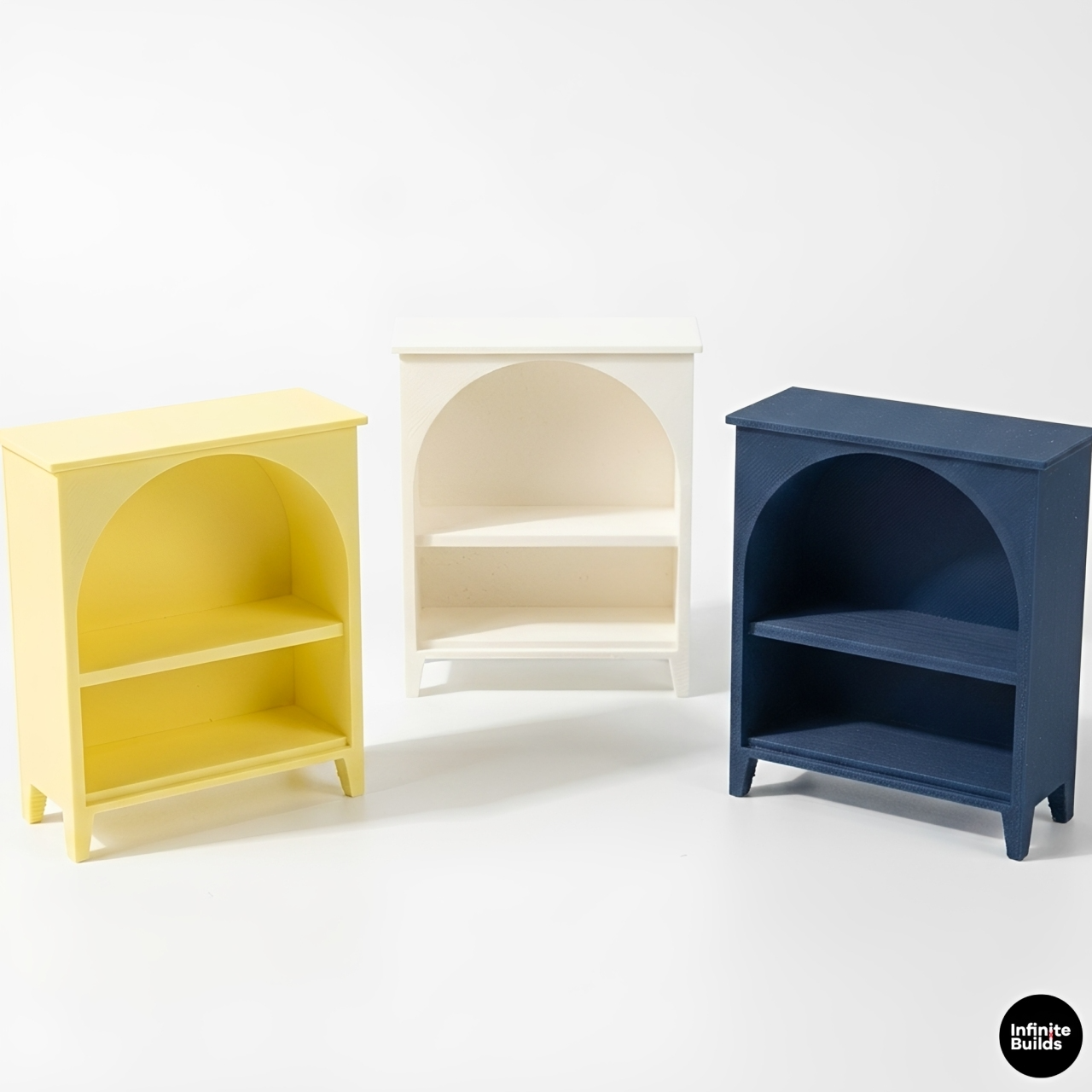 Miniature Bookcase 1:12 Scale | Dollhouse Shelf Cabinet | Tiny Room Decor | Mini Storage Shelf | Dollhouse Furniture