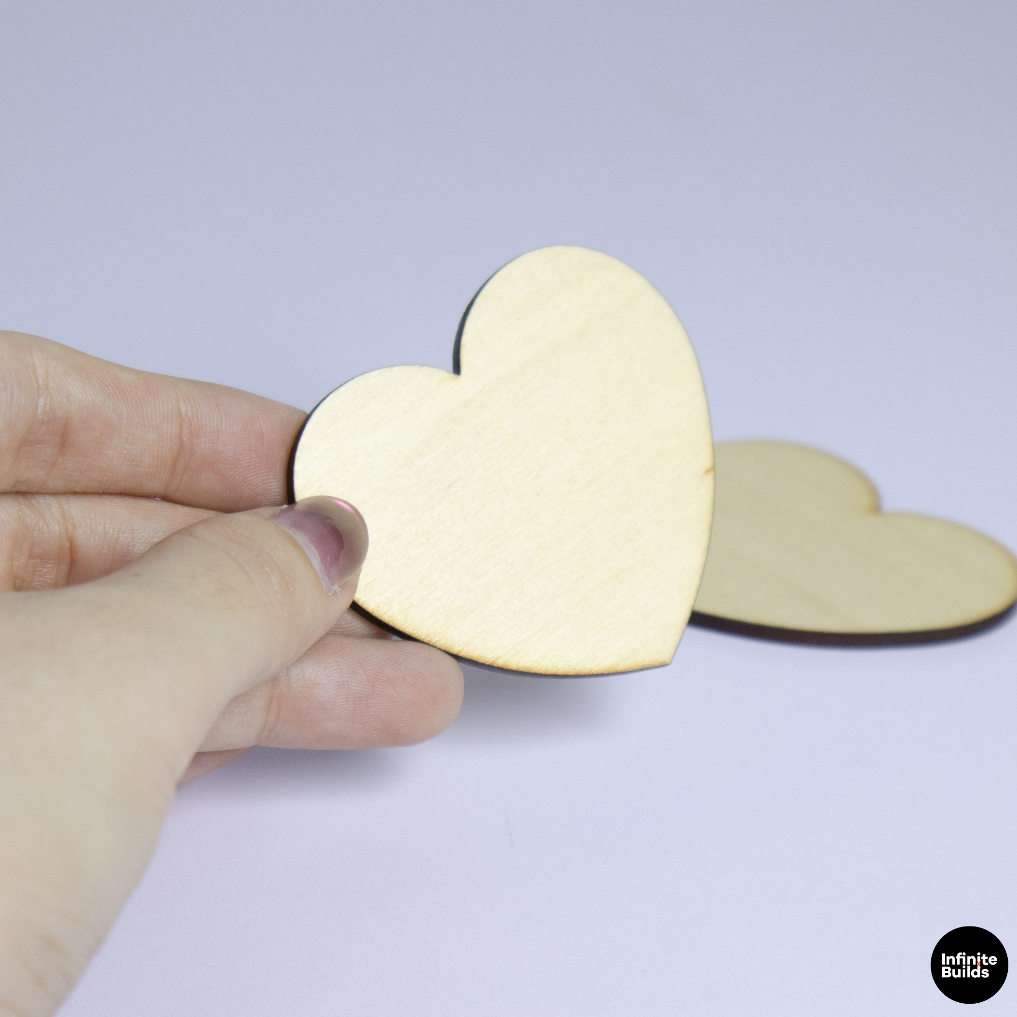 Personalized Laser Cut Wooden Heart Blank