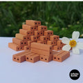 300 Miniature Red Bricks | 1:10 Scale | Dollhouse Construction | Architecture Modeling | Building Supplies | Miniature Housebuilding