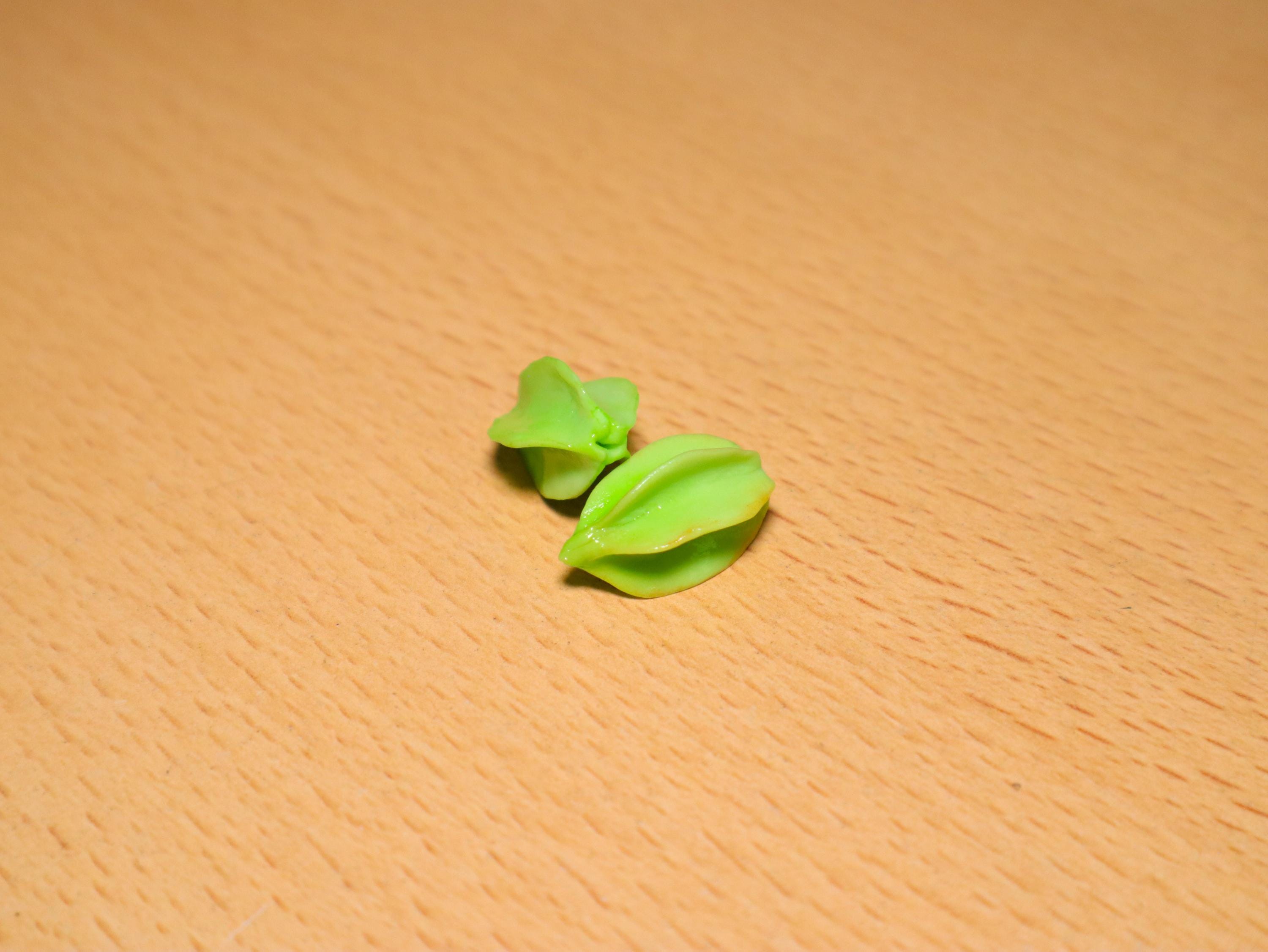 Handmade Miniature Starfruit: Polymer Clay Carambola, Set of 2