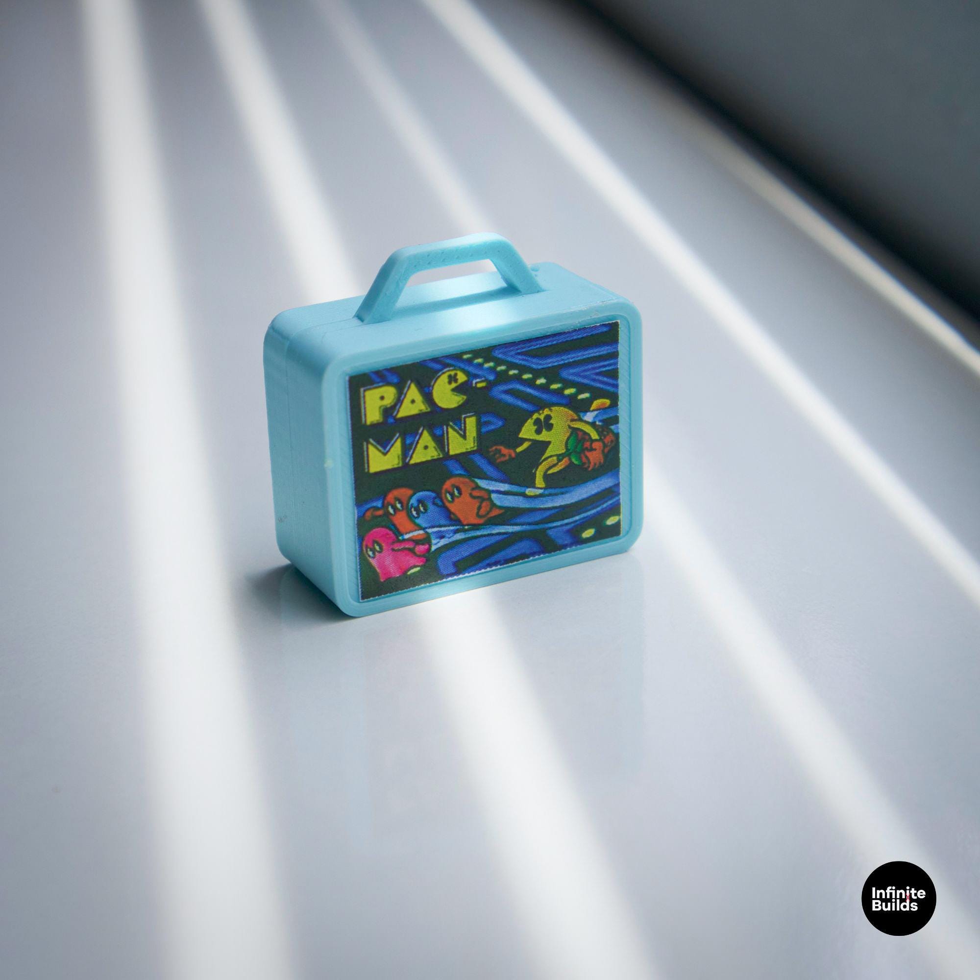 Miniature Retro Lunchbox Set of 2 | 1:12 Scale Dollhouse Accessories | Vintage Toy Box Collectibles | Diorama Prop | Handmade Mini Lunch Box