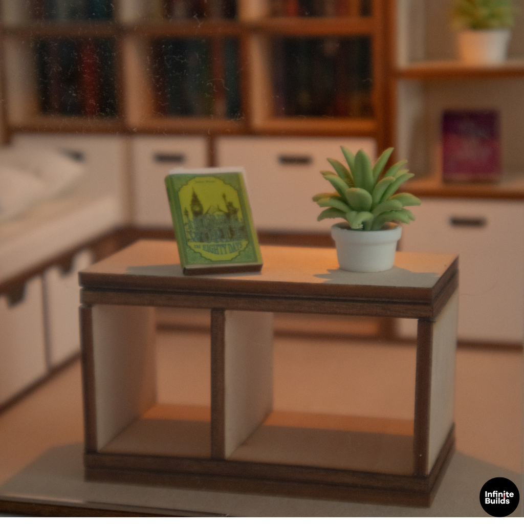 DIY Miniature Living Room Wooden Kit