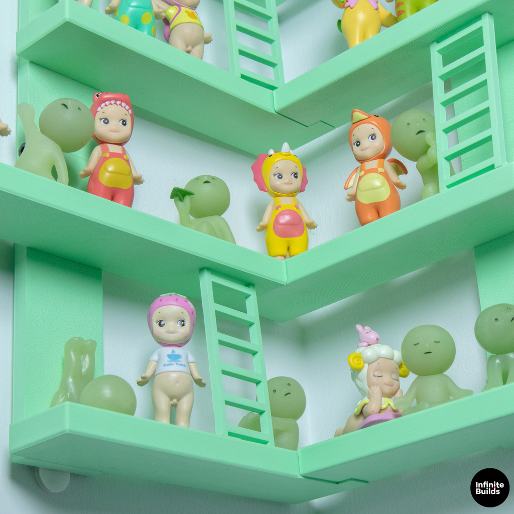 SMISKI & Sonny Angel Corner Wall Shelf