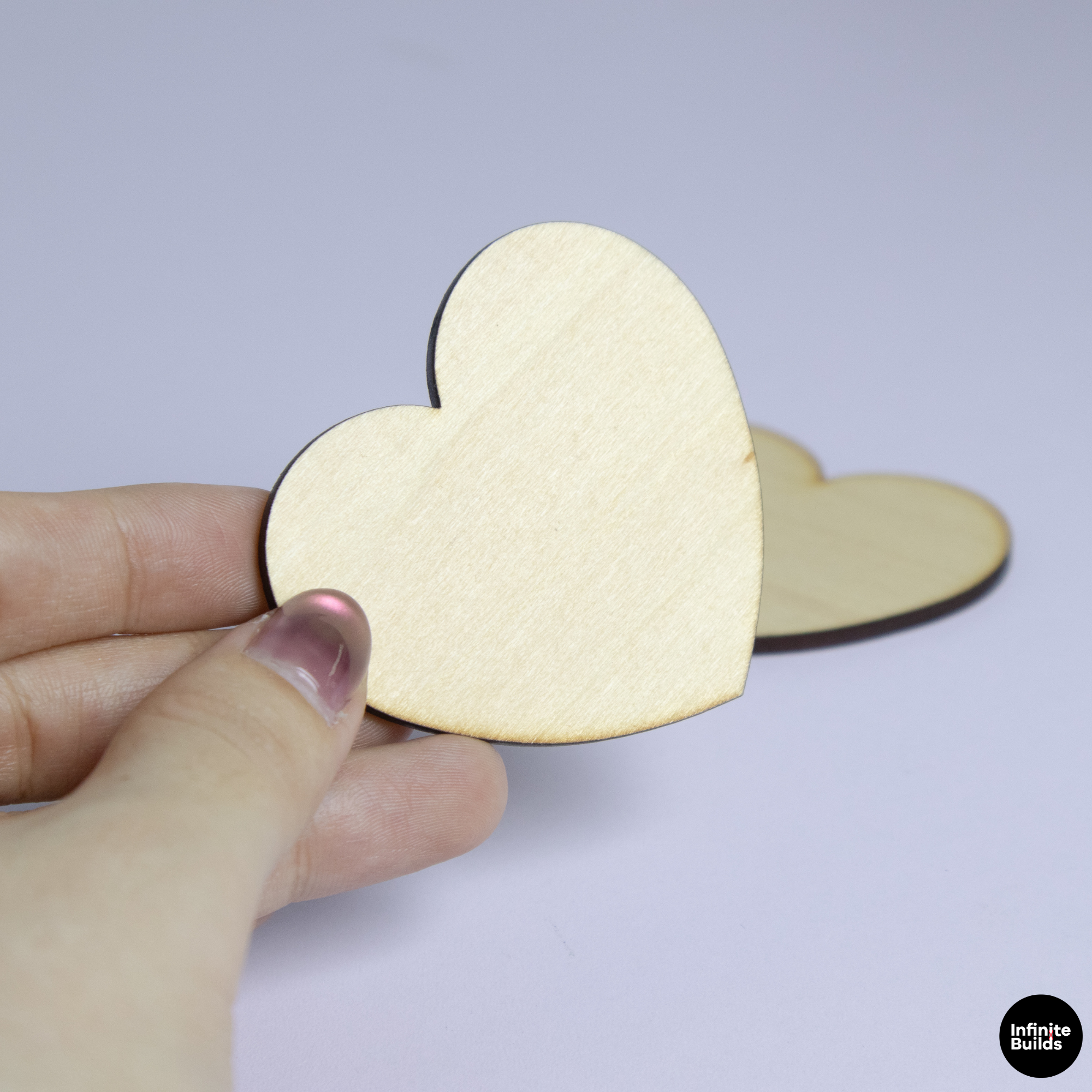 Personalized Laser Cut Wooden Heart Blank