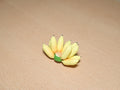 Handmade Miniature Banana Bunch: Polymer Clay Mini Food