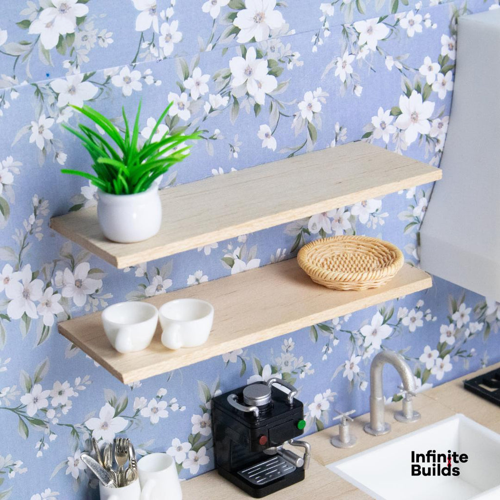 Modern Miniature Kitchen Set | Dollhouse Kitchen | 1:12 Scale