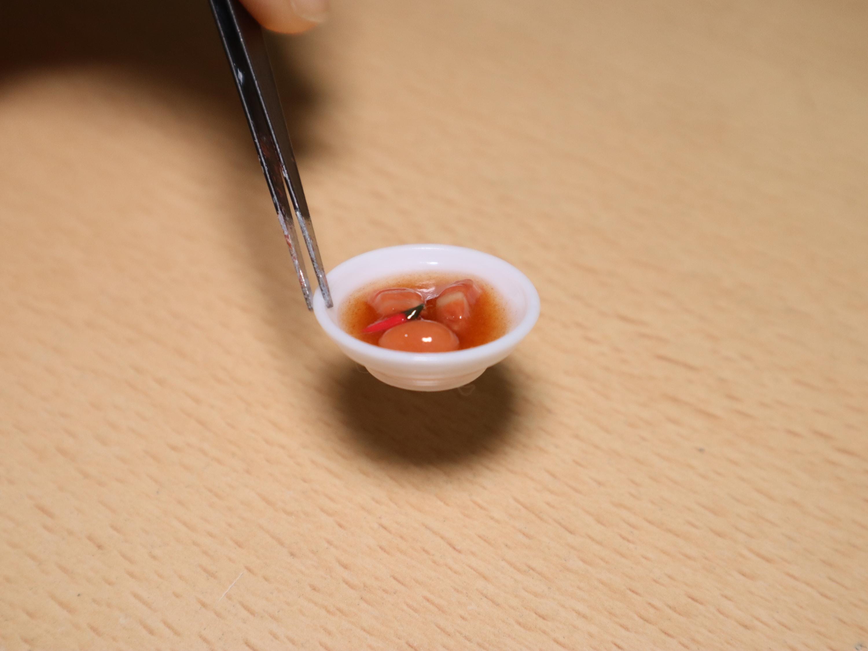 Caramel Pork and Eggs Miniature: Vietnamese Tiny Food Souvenir