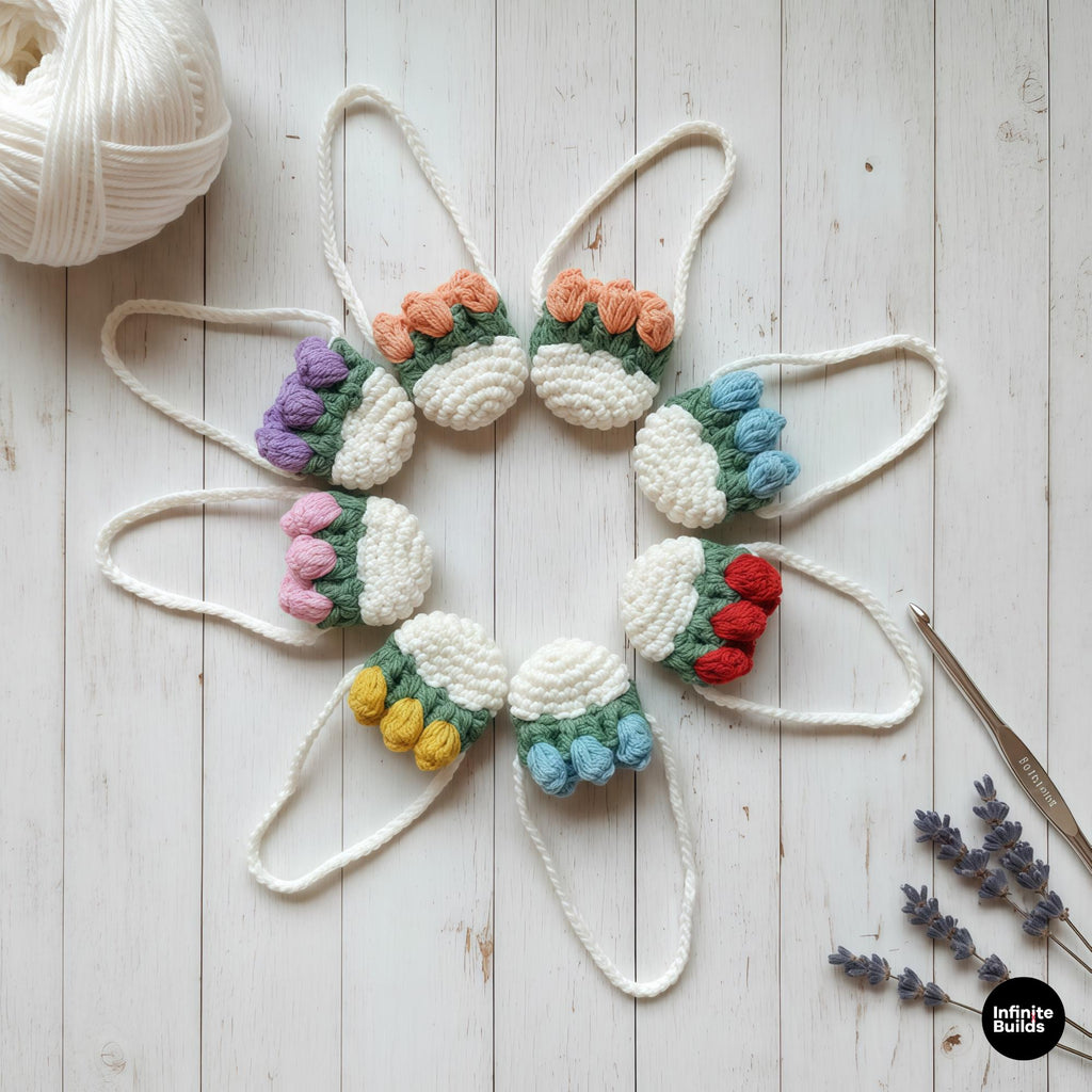 Mini Crochet Bag Set of 2 | Handmade Doll Purse | Cute Mini Yarn Bag for Dolls, Displays & Collectibles