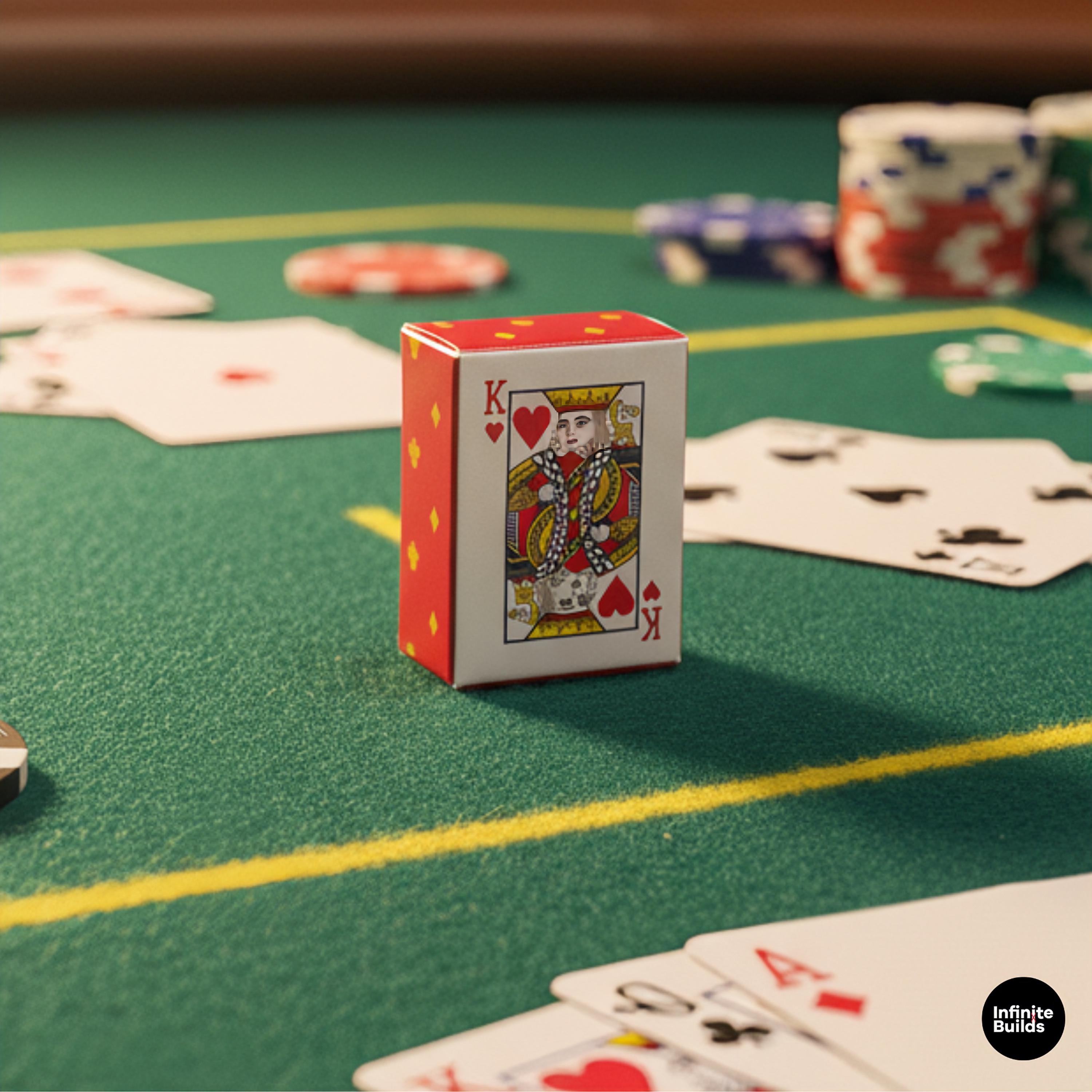 Mini Playing Cards 1:12 | Tiny Deck of Cards for Dollhouse & Diorama | Vietnamese Miniature Collectible | Realistic Mini Poker Cards 4x3.5cm