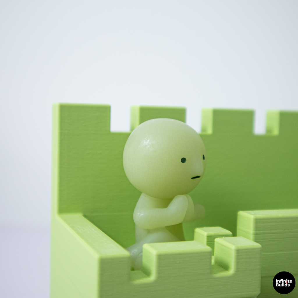 Smiski Castle Shelf with Pencil Holder