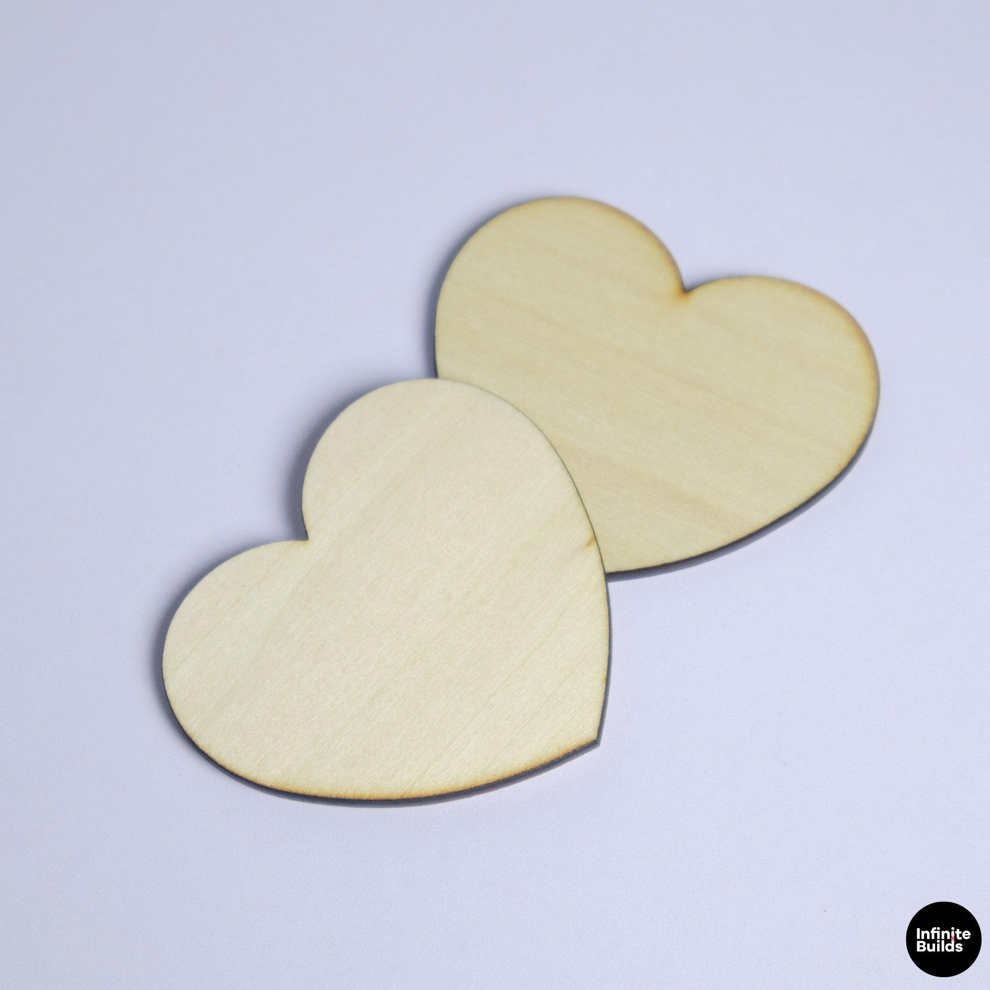 Personalized Laser Cut Wooden Heart Blank
