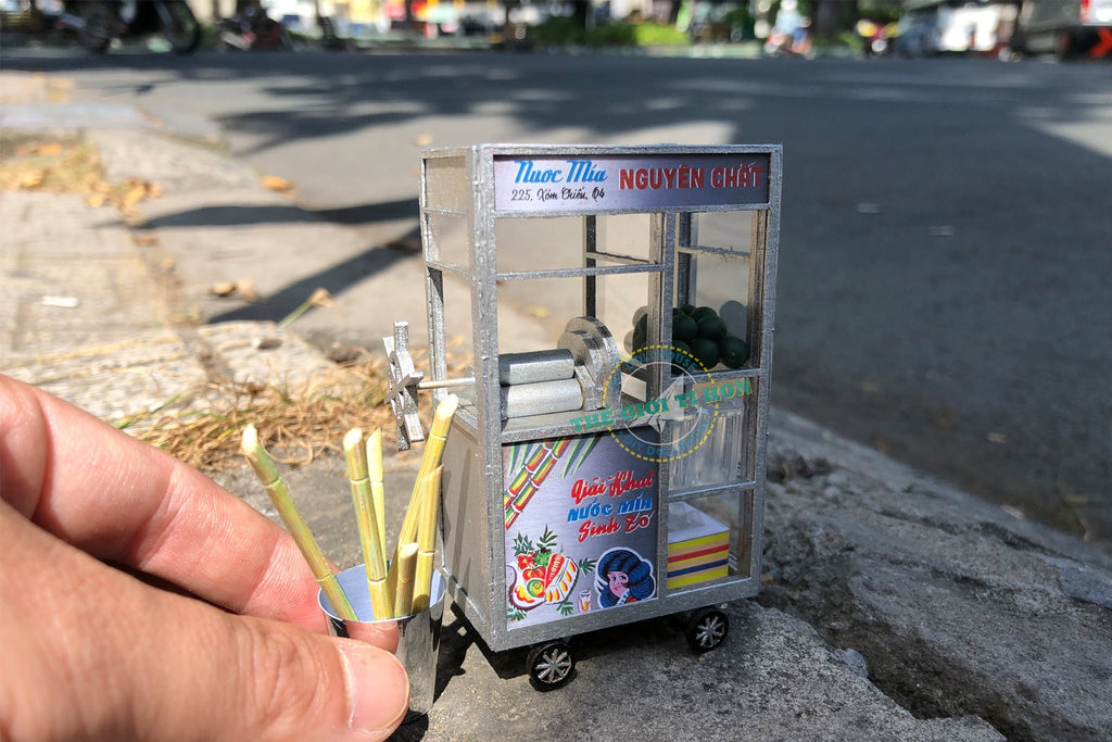 Sugarcane Juice Cart DIY Kit: Vietnam 3D Wooden Puzzle