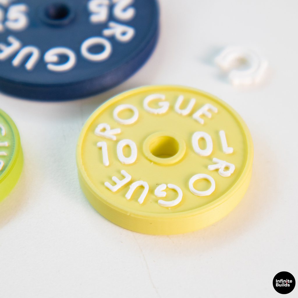 Mini Weight Plates Set 1:12 | Barbell & Plates Display | Gym Miniature Decor | Weight Plate Keychain Style | Gift for Fitness Lovers