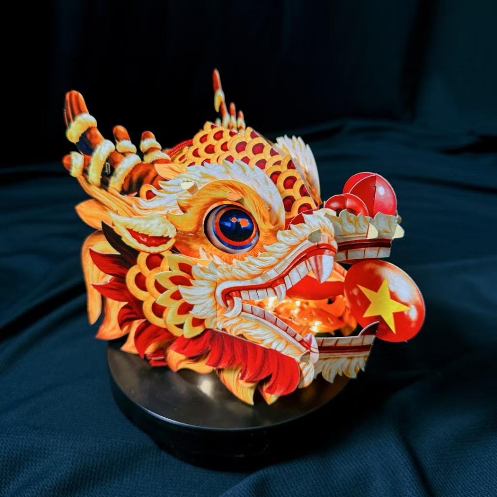 Vietnamese Dragon Lantern: Mid-Autumn Festival LED Decor