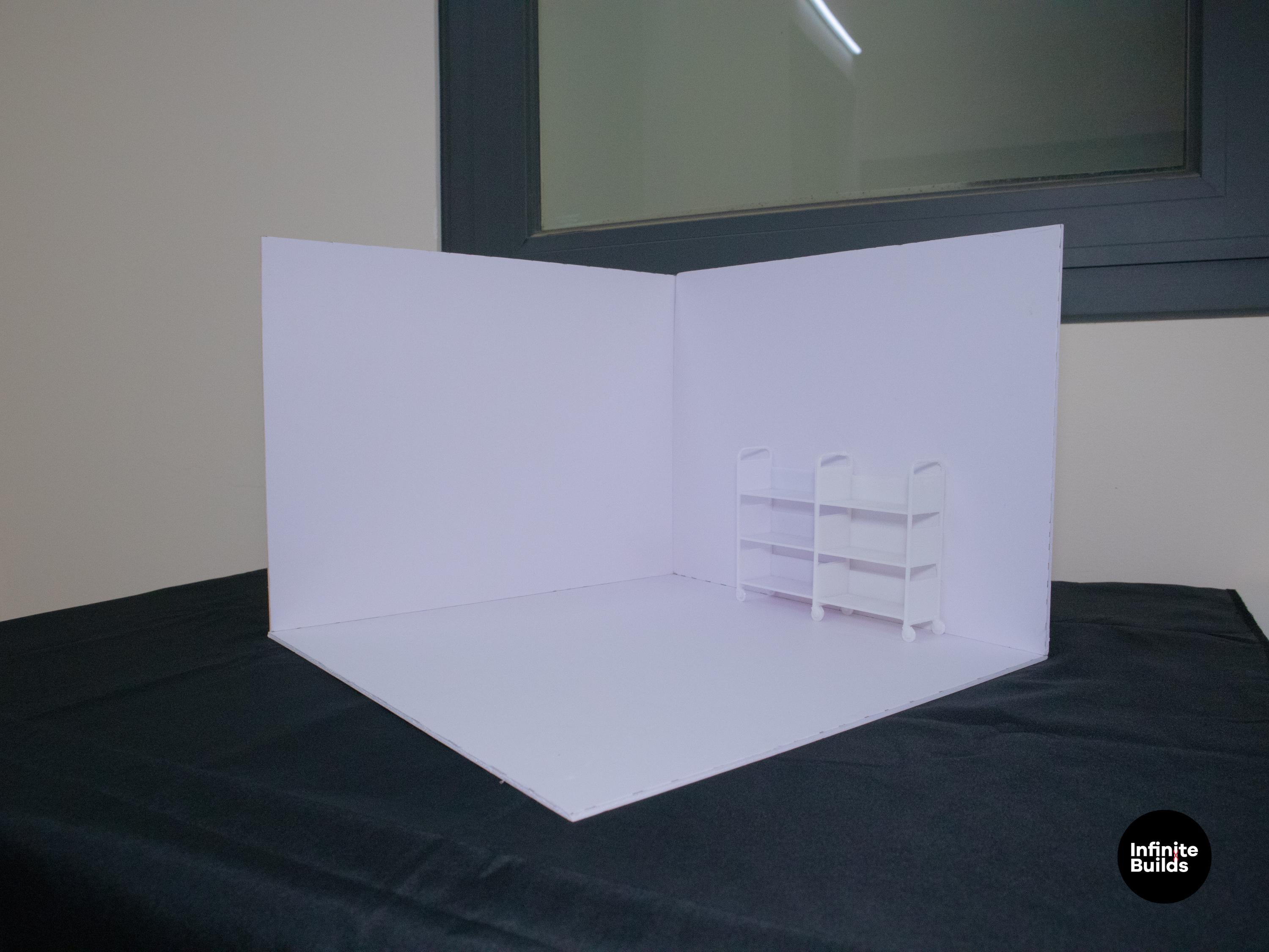 Dollhouse 1:12 Room Box | Miniature Room Box | Diorama | Corner Room Box Kit | Miniature Corner Kit | Miniature Room | Mini Dollhouse Kit