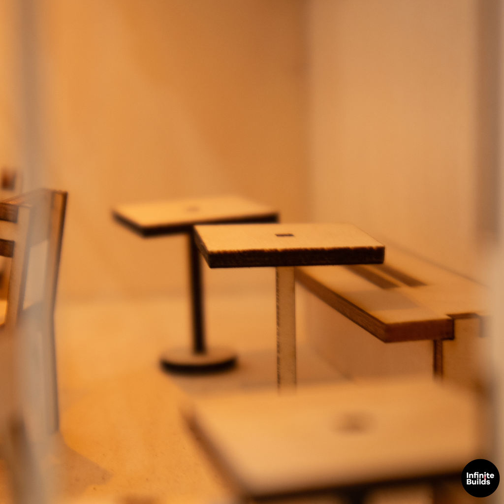 Modern Coffee Shop Miniature Kit 1:32