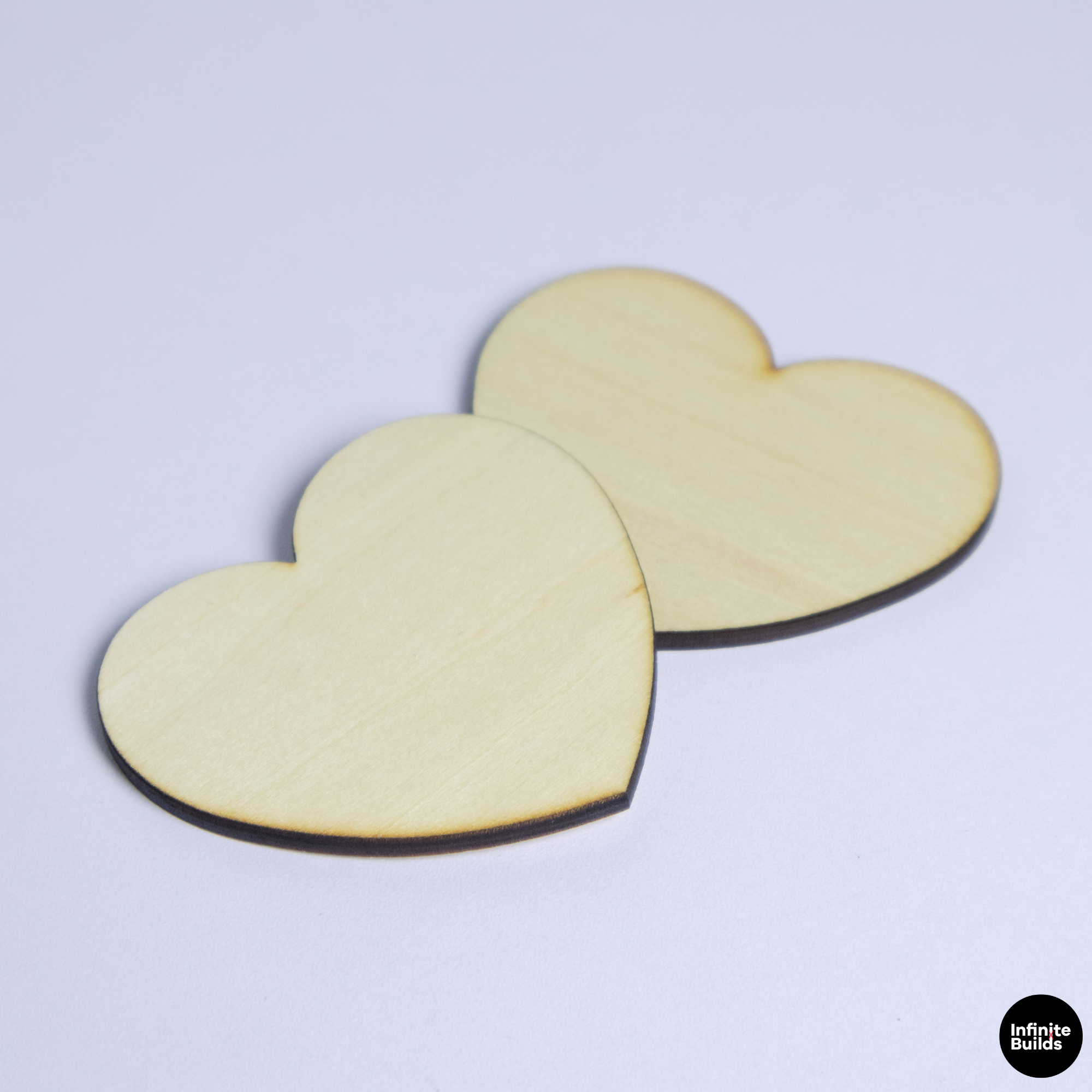 Personalized Laser Cut Wooden Heart Blank