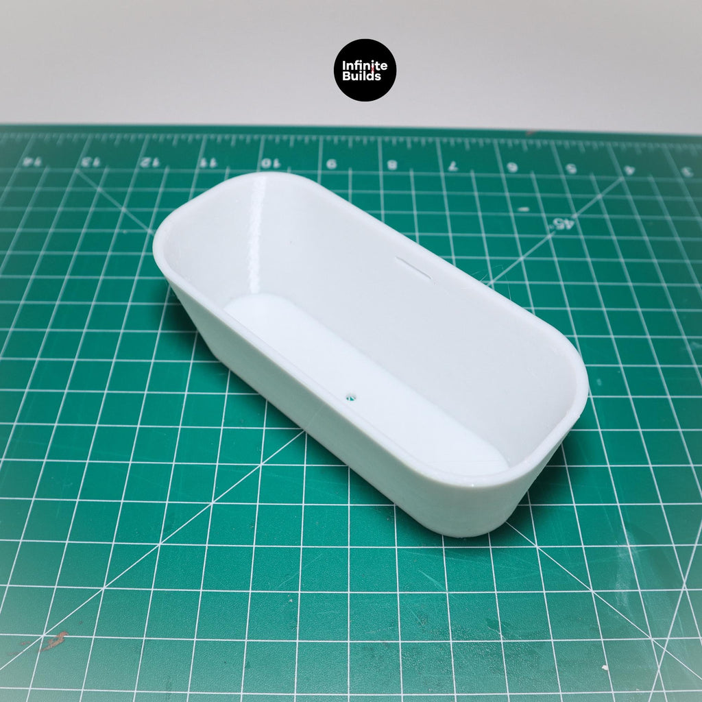 Miniature 1:12 Freestanding Bathtub - Set of 2 | Miniature Bathroom | Miniature Dollhouse | Dollhouse | Modern Bathtub | Miniature Furniture