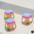 Smiski Mini Tea Stool | 1:12 Scale Mini Chair | Smiski Accessories | Tiny Furniture for Smiski Display & Desk Decor