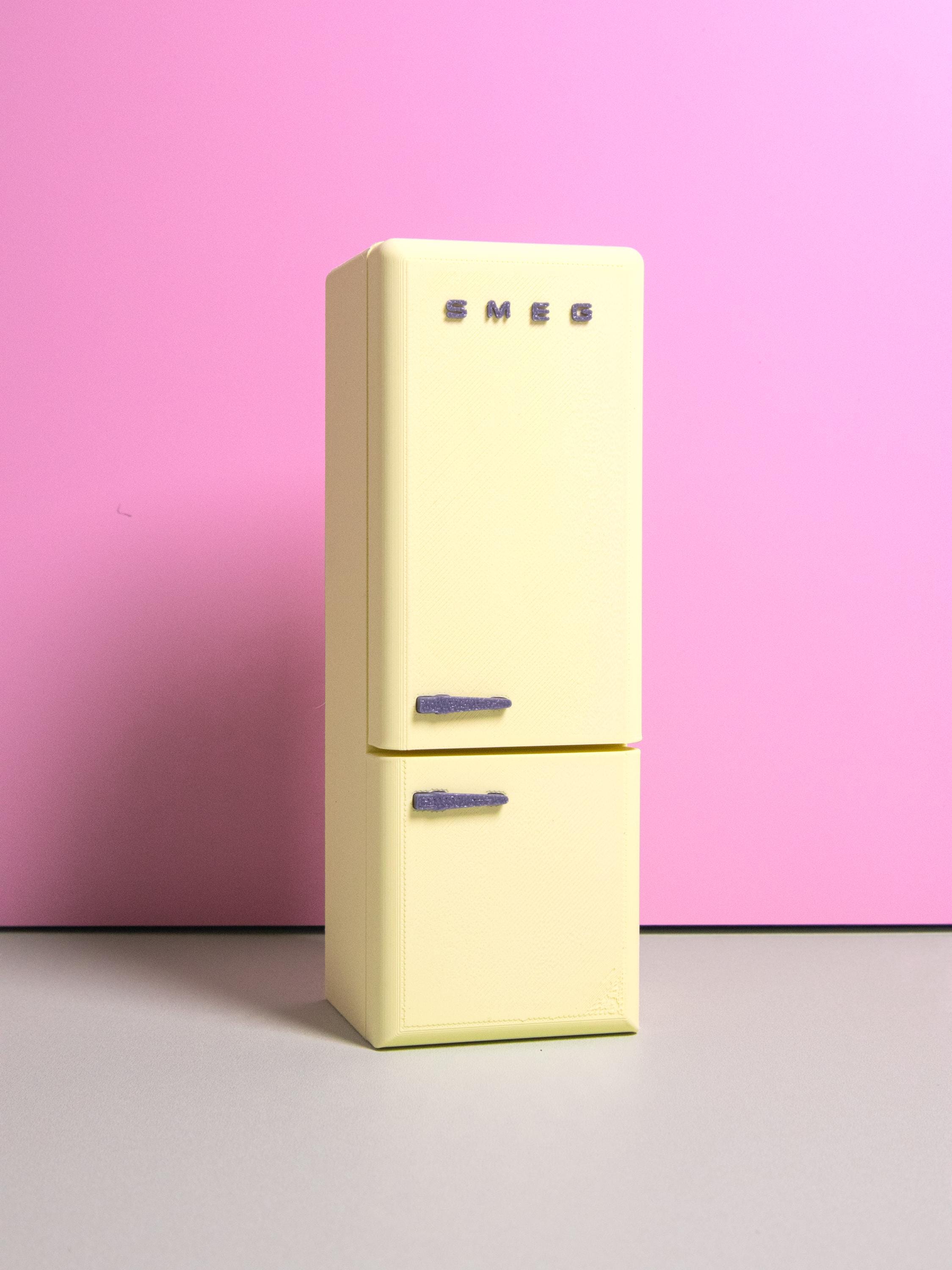 SMEG Fridge | 1:12 Scale | Dollhouse Miniature | Tiny Furniture | Retro Collection | Desk Decor | Gift for Her | Colors Customization