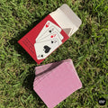 Mini Playing Cards Deck 5x4.5cm | Handmade Vietnamese Miniature | Dollhouse Accessory | Tiny Poker Deck for Diorama or Collectors