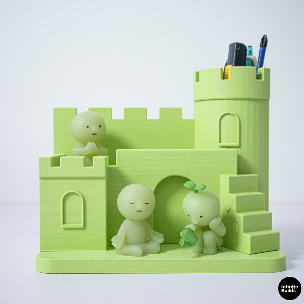 Smiski Castle Shelf with Pencil Holder