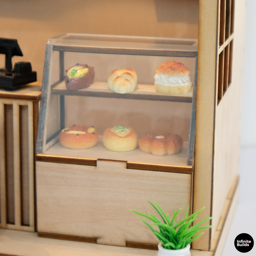 Infinite Coffee Laser Cut Wooden Miniature Kit 1:24