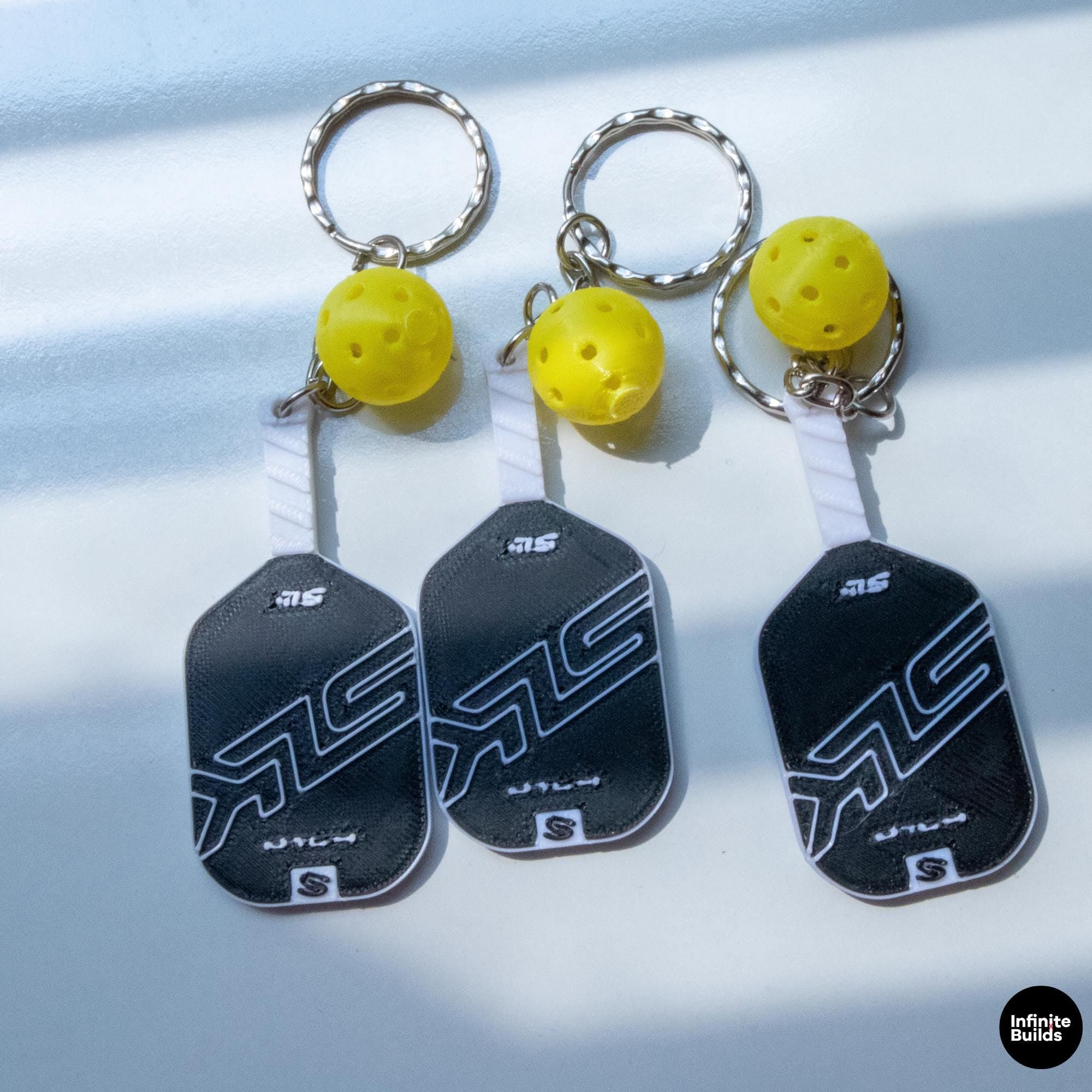Mini Pickleball Paddle Keychain | 3D Printed Resin | Sports Keychain Accessory | Pickleball Vibe | Gift for Players & Fans