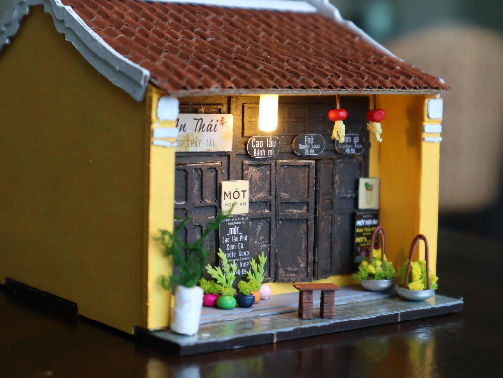 Hoi An Tea Shop DIY Dollhouse Kit: Vietnamese Miniature House