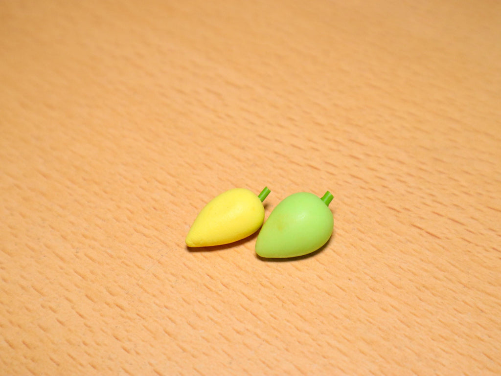 Handmade Miniature Mango Set: Polymer Clay Mini Food Art