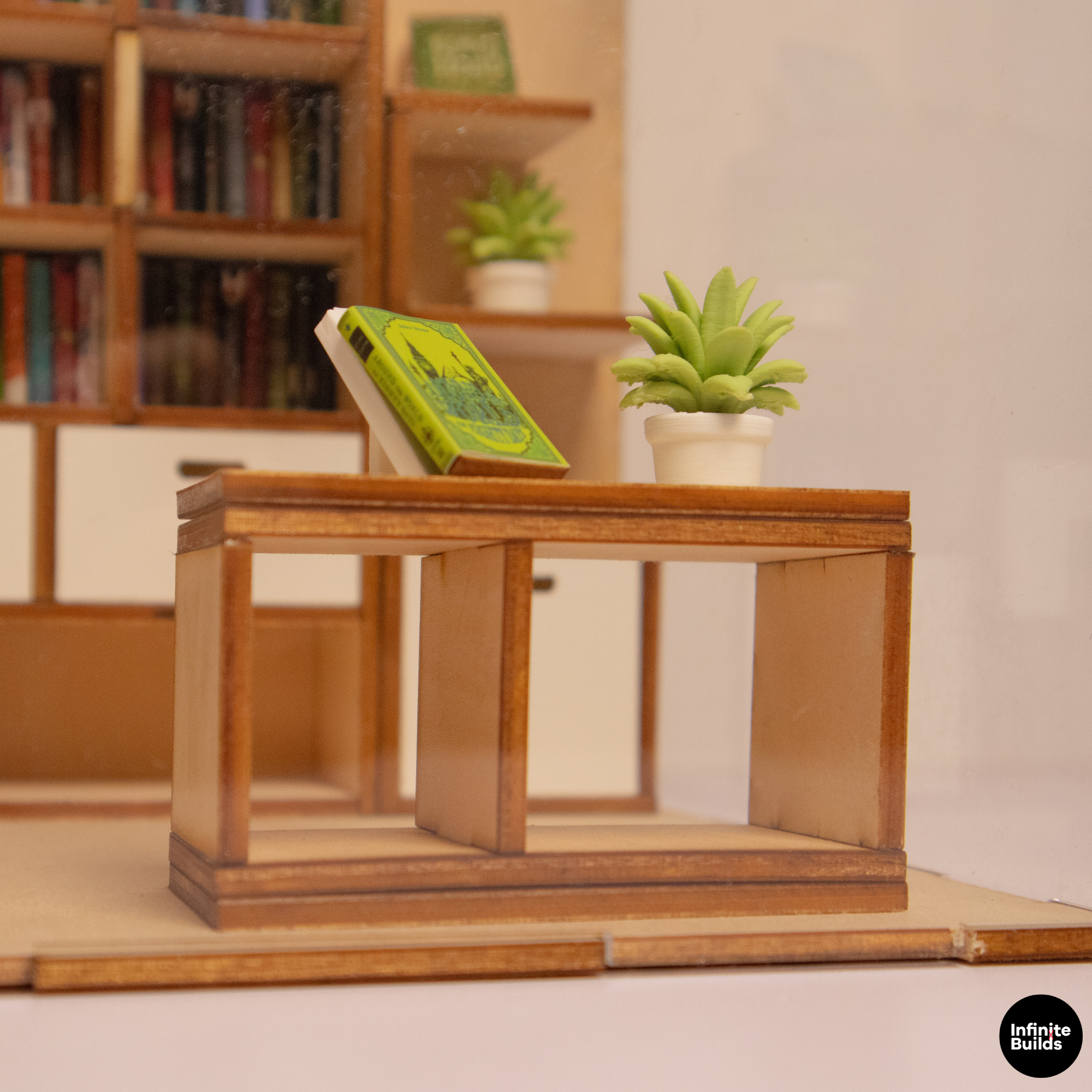 DIY Miniature Living Room Wooden Kit