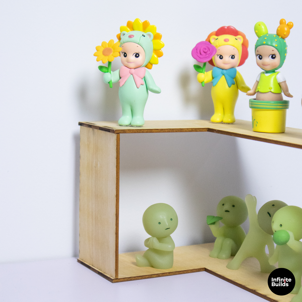 Smiski Corner Display Shelf