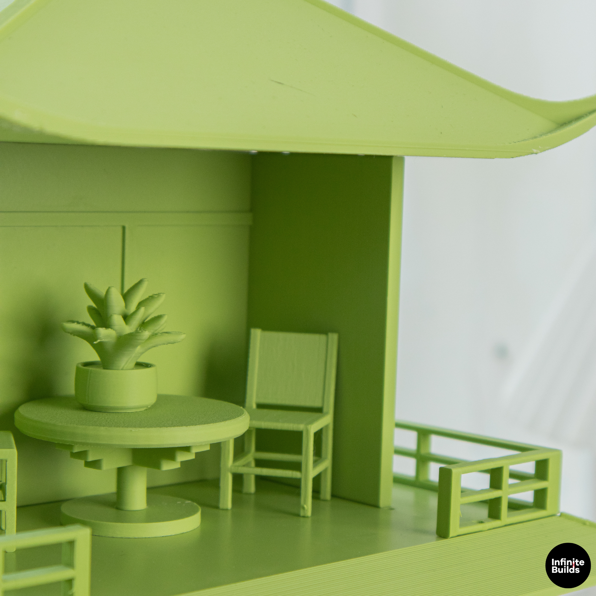 Smiski Tea House Shelf | Mini Japanese Pagoda Display | Dollhouse Decor | Desk Shelf for Mini Figures | Gift for Collectors