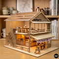 Modern Coffee Shop Miniature Kit 1:32