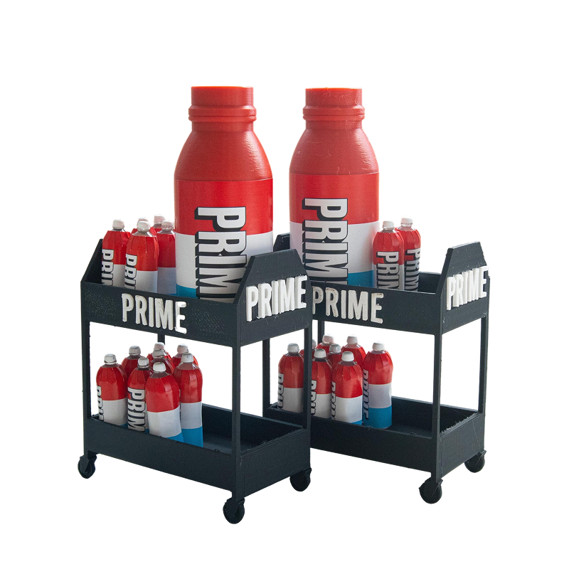 PRIME Miniature Cart and Bottles