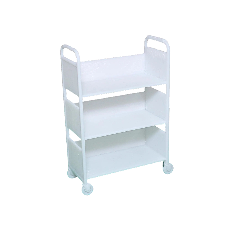 Miniature Library Cart - 3 Shelf Dollhouse Bookcase - 1:12 Scale (Set of 2)