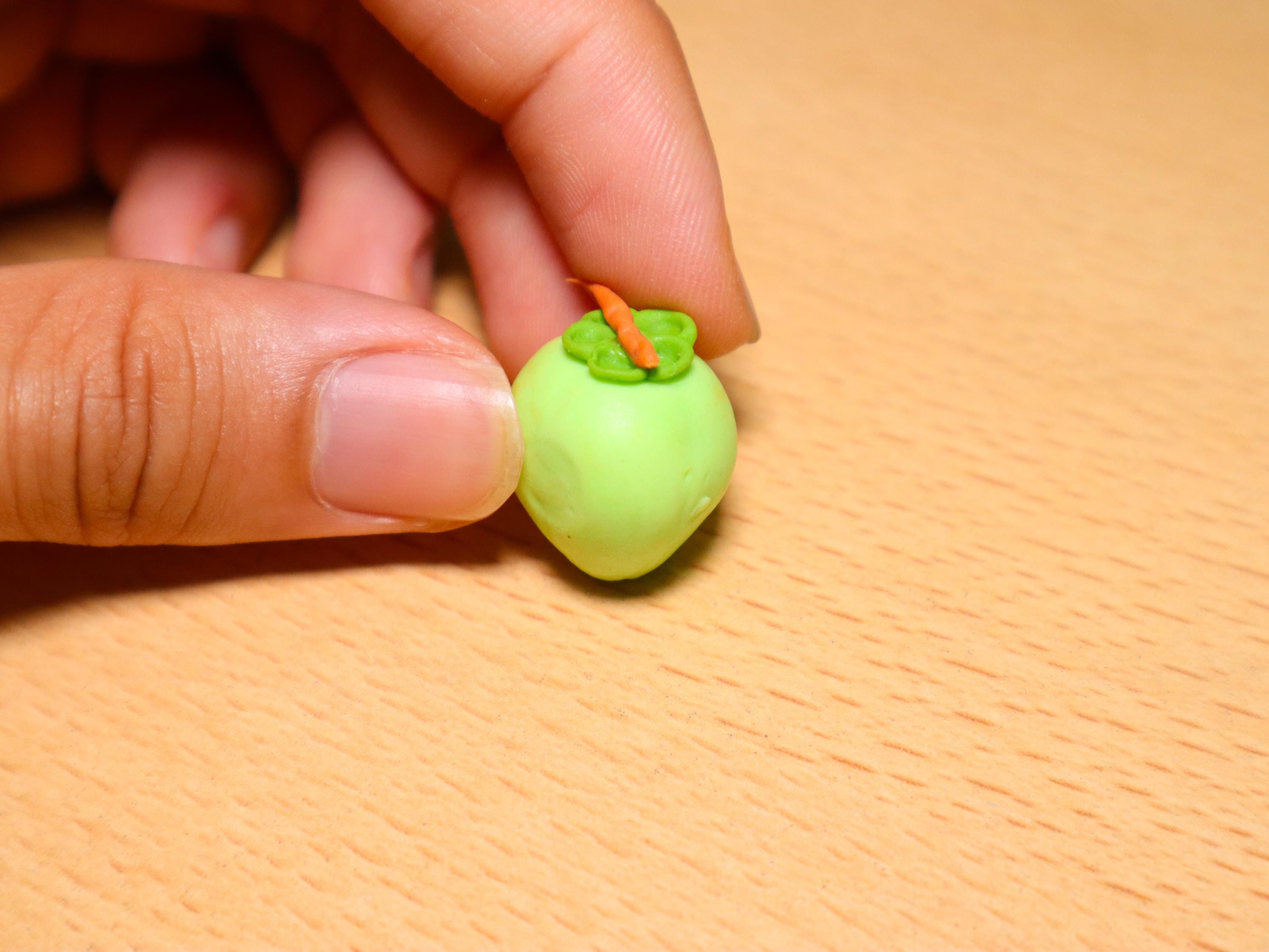 Miniature Coconuts | Set of 2 | Handmade Fruit | Asian Fruit | Clay Art | Vietnamese Coconuts | Cute Food | Cute Minis | Dollhouse