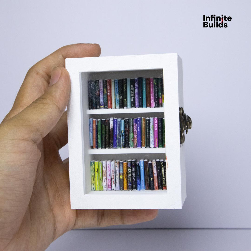 Miniature Anxiety Bookshelf: 3D Printed Dollhouse Bookcase