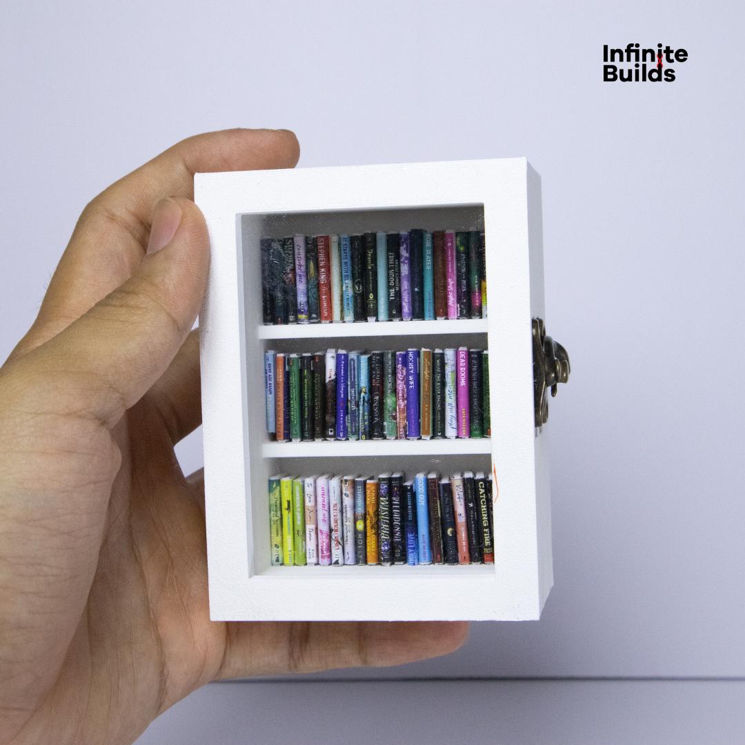 Miniature Anxiety Bookshelf: 3D Printed Dollhouse Bookcase