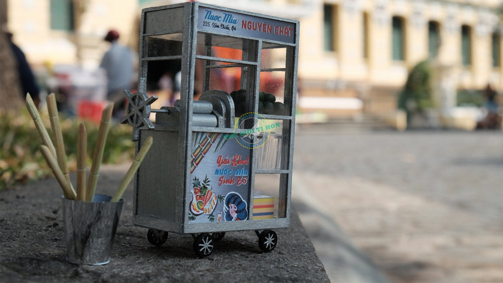 Sugarcane Juice Cart DIY Kit: Vietnam 3D Wooden Puzzle