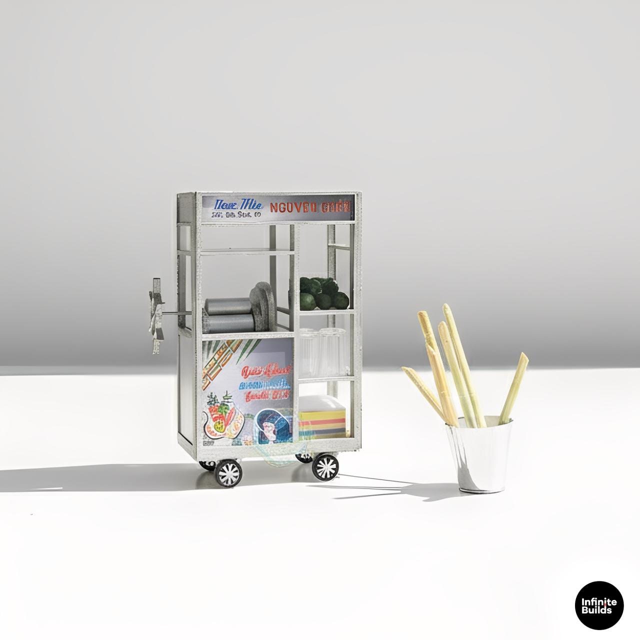 Sugarcane Juice Cart DIY Kit: Vietnam 3D Wooden Puzzle