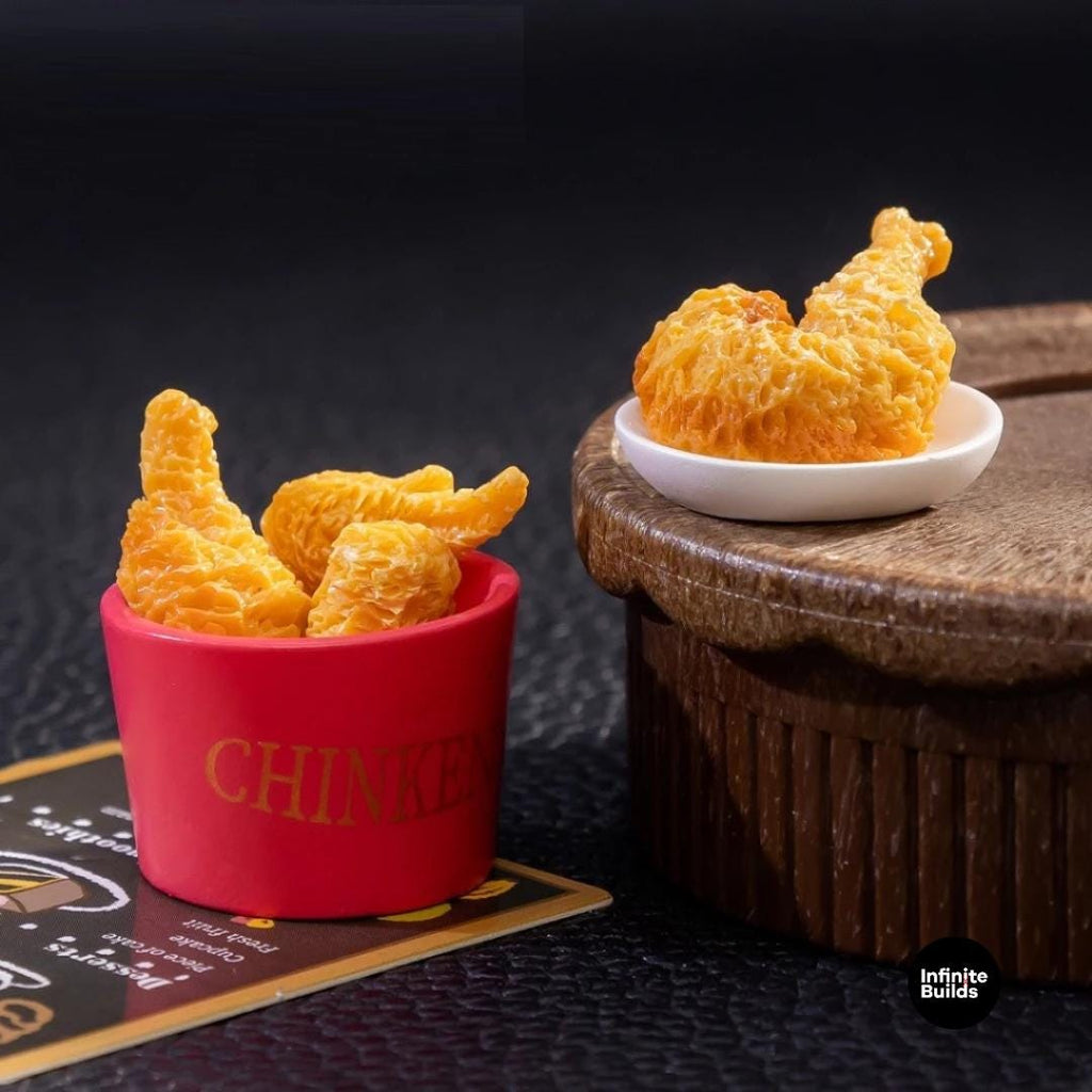 Mini Fried Chicken Fast Food: Dollhouse Foodie Gift