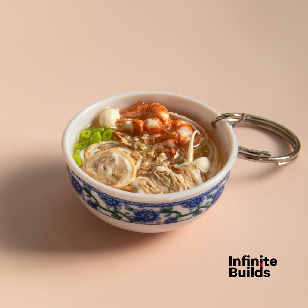 Nam Vang Noodle Soup Keychain: Miniature Vietnamese Food Charm