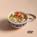 Nam Vang Noodle Soup Keychain: Miniature Vietnamese Food Charm