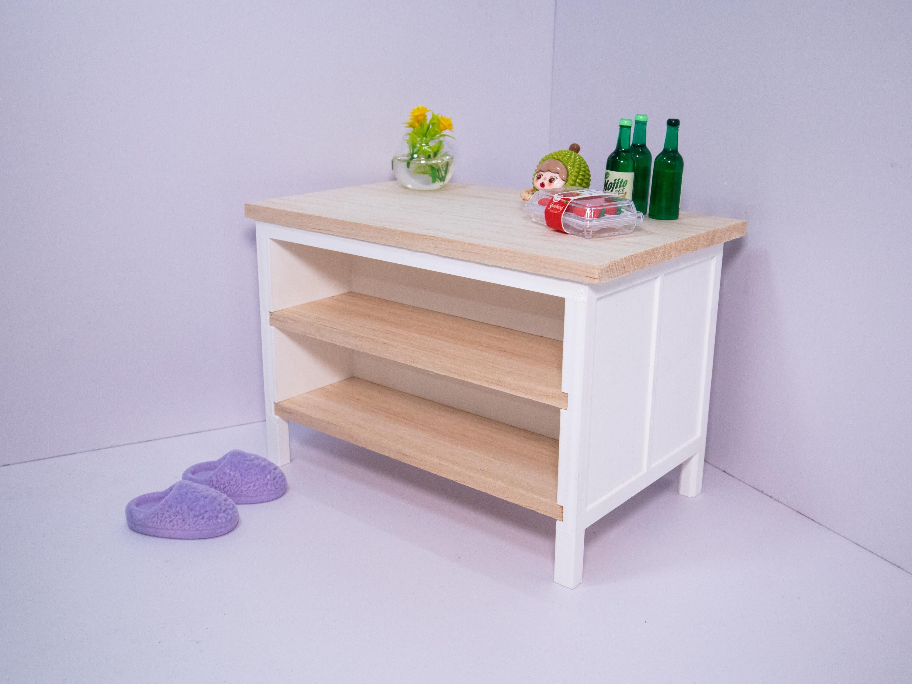 Miniature 1:12 IKEA Tornviken Kitchen Island | Miniature IKEA Furniture | Dollhouse | Balsa Wood | Eco-Friendly Plastics