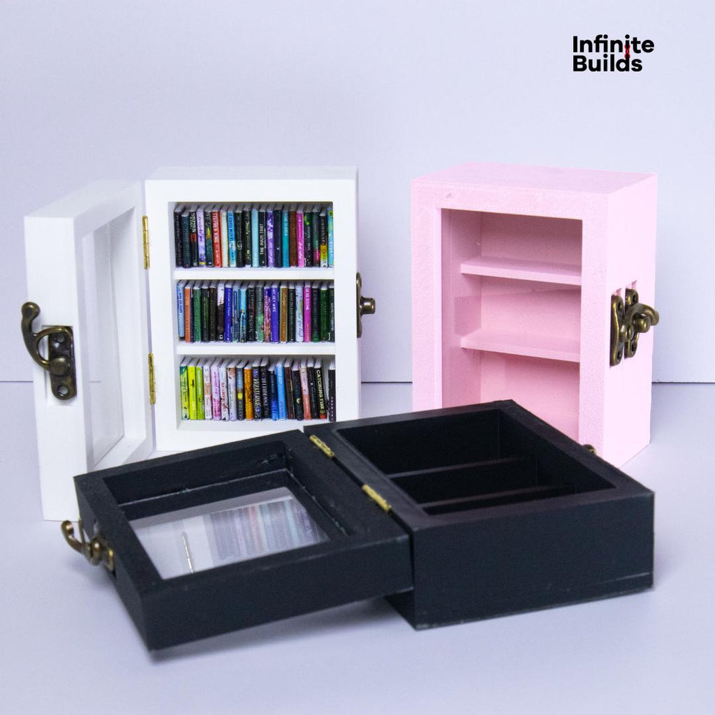 Miniature Anxiety Bookshelf: 3D Printed Dollhouse Bookcase