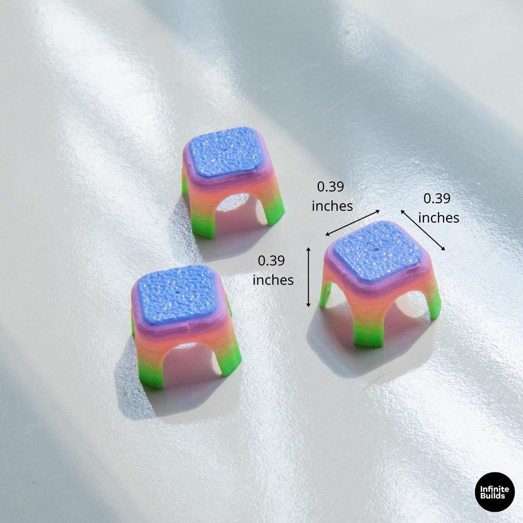 Smiski Mini Tea Stool | 1:12 Scale Mini Chair | Smiski Accessories | Tiny Furniture for Smiski Display & Desk Decor