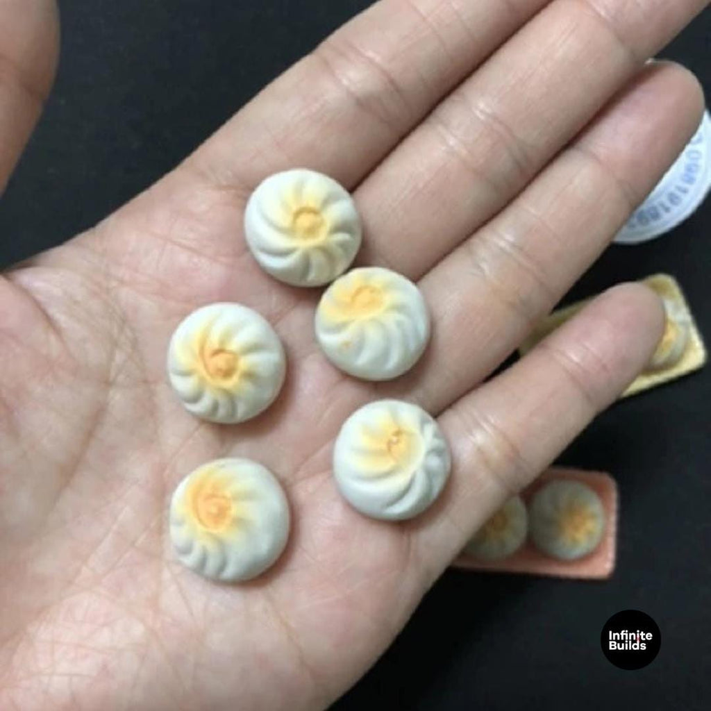 Miniature Banh Bao Bun Set of 2: Dollhouse Food Charm